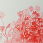 붉은정원 30x30cm Oil on canvas 2020
